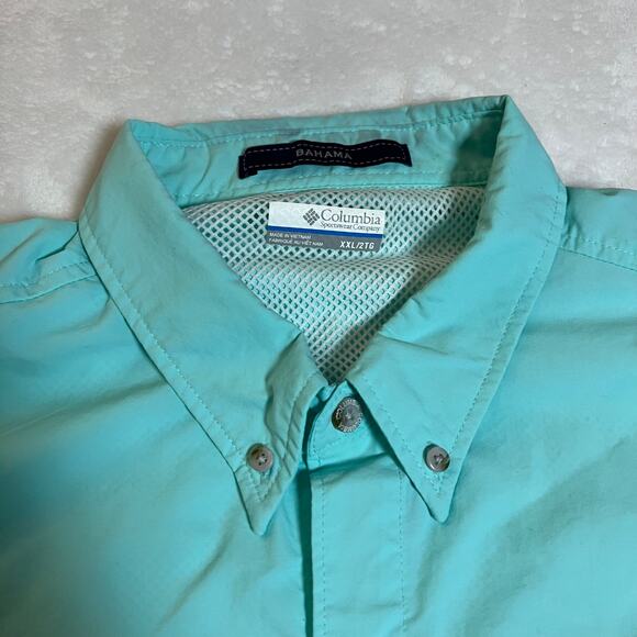 Columbia Men's PFG Button Down Shirt Size XXL Bahama Omni Shade Vented Fishing - Picture 3 of 10